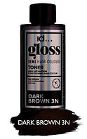Деміперманентна фарба для волосся Id Hair Gloss 3N 3/0 темно-коричневий 75 мл