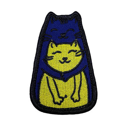 Шеврон ліпучці Українські котики Нашивка