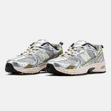 Чоловічі / жіночі кросівки New Balance 530 Silver Gold, унісекс сріблясті кросівки нью беленс 530 ню беланс NB 530 нб, фото 2