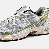 Чоловічі / жіночі кросівки New Balance 530 Silver Gold, унісекс сріблясті кросівки нью беленс 530 ню беланс NB 530 нб, фото 9