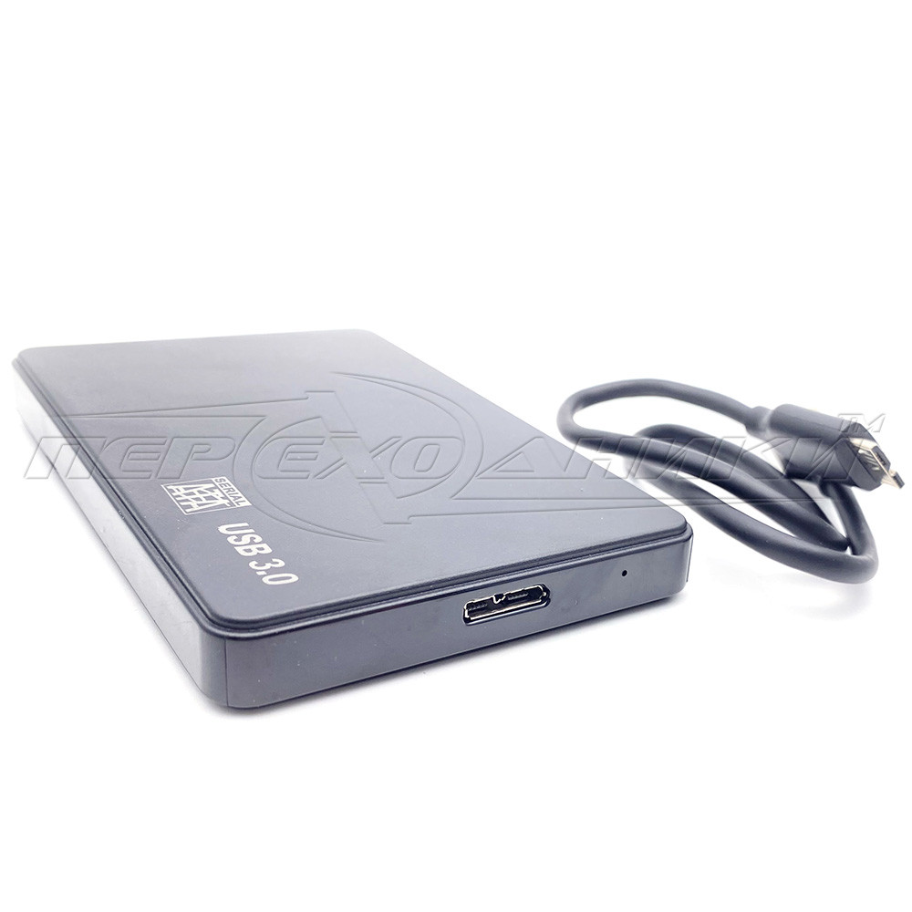 Внешний карман для HDD 2.5" SATA USB 3.0 (черный) - фото 2 - id-p626338623