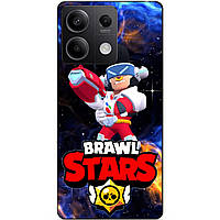 Силіконовий бампер чохол для Xiaomi Redmi Note 14S з Героєм Космічний Бравл Булл