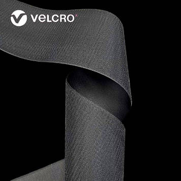 Липучка контактна Velcro 160 мм колір чорний BLACK (3C0) стрічка-крючок