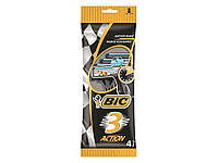 Однор. станок BIC 3 для гоління ACTION (алое) 4шт ТМ BIC