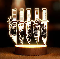 Светильник-ночник от USB "Наруто. Пять ножей".