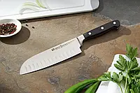 Универсальный кухонный нож Grossman Сантоку 200 мм 040 CL, кухонный нож для нарезки любых типов продуктов