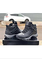 Зимние ботинки мужские кожаные черные 0678УКМ