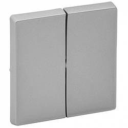 Valena LIFE Клавіша вимикача 2-клавішного Алюміній, 755022
