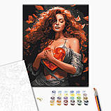 Дівчата картини за номерами 40x50 Набір для розпису Полотно на дерев'яному підрамнику Берегиня кохання Brushme BS53883, фото 2