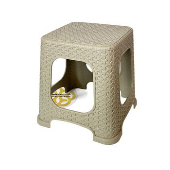 Пластиковий табурет RATTAN, низький SNMZ, пісочний