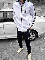 Зимовий чоловічий спортивний костюм Adidas білий Отличное качество