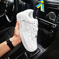 Чоловічі кросівки Nike Air Force 1 white білі Отличное качество Размер 44(28см); ;