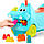 Баттатокаталка Бегемотик Санні з конструктором Battat BX2312Z Locbloc Hippo Rider-On with blocks, фото 5