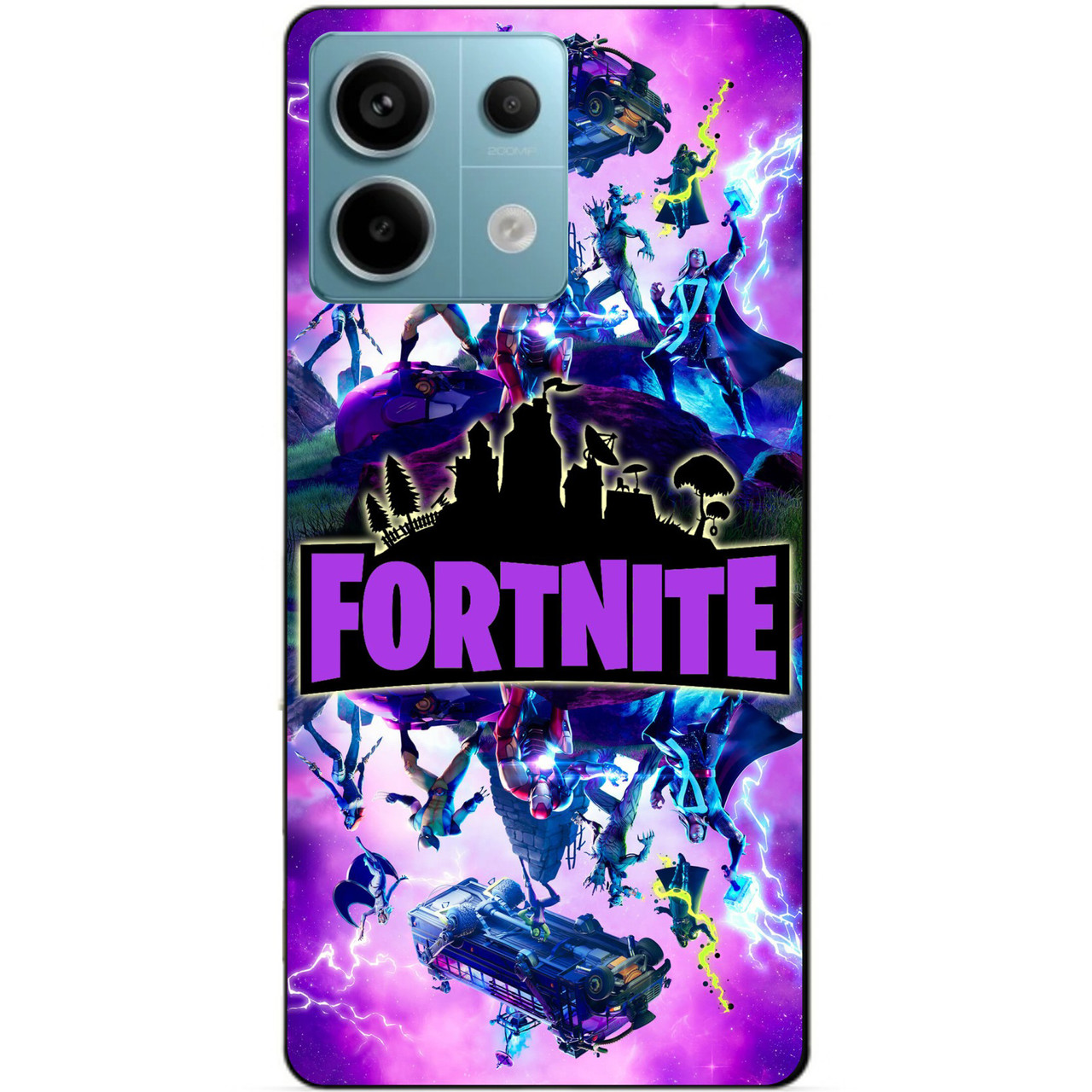 Силіконовий чохол бампер для Xiaomi Redmi Note 13 Pro 5G з малюнком Fortnite Marvel Фортнайт Марвел