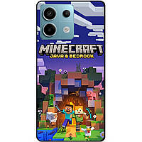 Силіконовий чохол бампер для Xiaomi Redmi Note 13 Pro 5G з картинкою Майнкрафт Minecraft