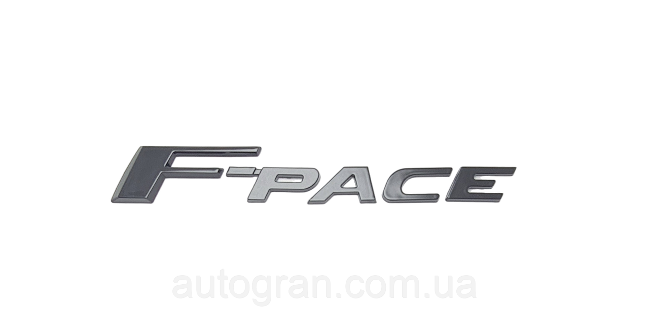 Емблема напис багажника Jaguar F-pace чорна