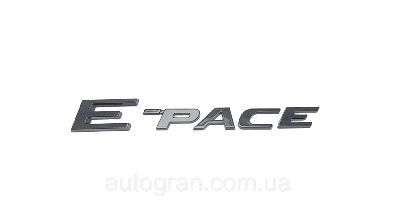 Емблема напис багажника Jaguar E-pace чорна