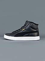 Женские ботинки Puma Corduroy Classic Mid Black (с мехом) ALL13766