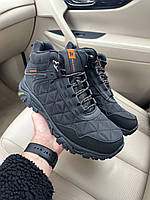 Зимние мужские ботинки Merrell Tracking Black Orange Winter (с мехом) ALL14570 41