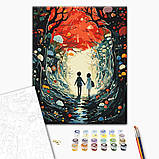Картини за номерами пара людей 40х50 Картина по цифрах на полотні Казка для двох Картини розпис за номерами Brushme BS53880, фото 2