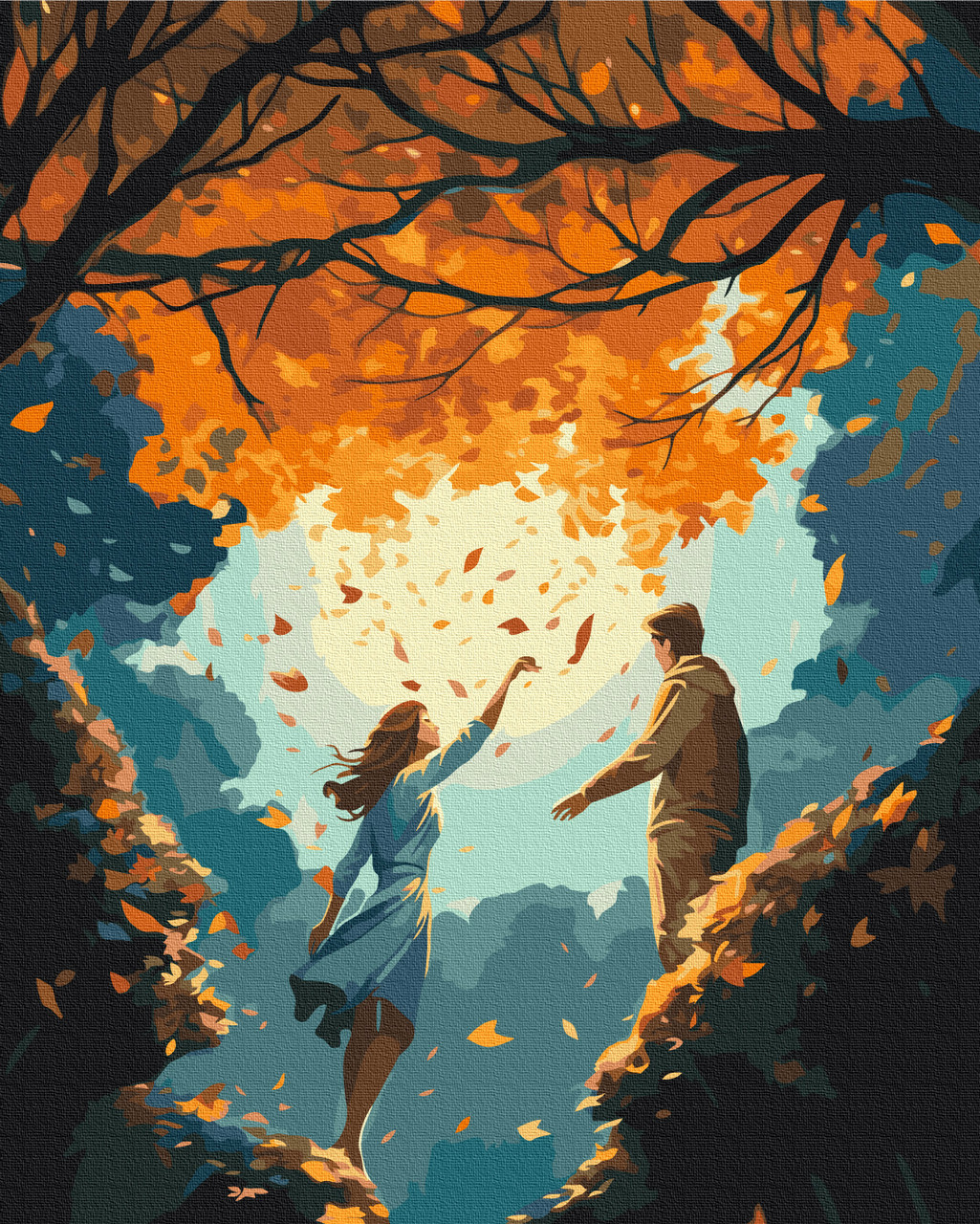 Картина за номерами пара людей Миттєвість 40х50 см Brushme BS53893, фото 1