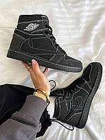 Чоловічі кросівки Air Jordan 1 High Travis Scott Black Phantom ALL13852