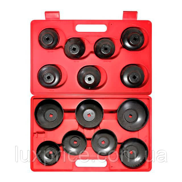 Набір знімачів оливного фільтра (ковпачки) INTERTOOL HT-7204 Luxprice, фото 1
