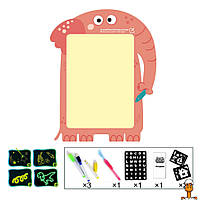 Дощечка для малювання світлом, маркер-ліхтарик, дитяча іграшка, слон, віком від 3 років, Limo Toy SK 0018C