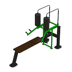 Вуличний тренажер Жим вгору лежачи BruStyle Shoulder Press SG612