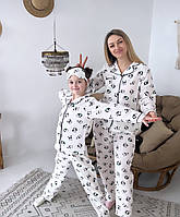 Муслиновый Комплект пижам для мамы и дочки Детская пижама ФемелиЛук