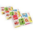 Розвиваючий термокилимок дитячий 180х200х0.8см "Зростомір | Тварини зі словами" (266) SW-00000893