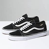 Кеди Vans Old Skool чорні з білим Отличное качество Размер 36(23см)