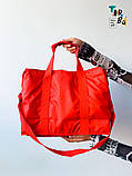 Термосумка ланчбокс червоний без друку Розмір: 40cм х 30см х 20см, фото 4