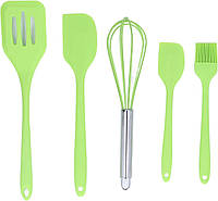 Набор кухонных силиконовых аксессуаров kitchenWare 5 предметов, Зеленый