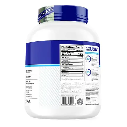 Протеїн багатокомпонентний USN BlueLab 100% Whey Protein Blend 2041 г (60 порц.), фото 4