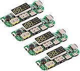 Контролери заряду Li-ion акумуляторів плата заряджання 18650 батарей із виходами 2xUSB та екраном H961-U 6.1, фото 4