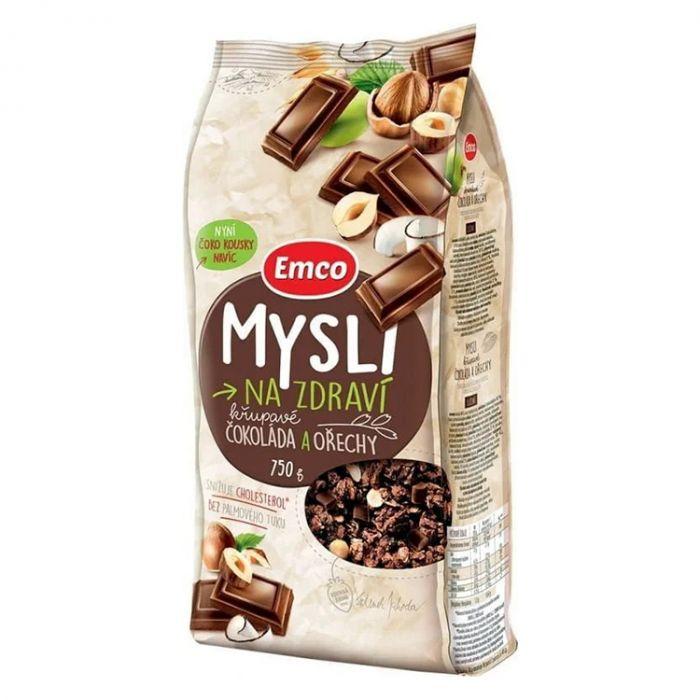 Мюслі Emco шоколад і горіхи 750 г, фото 1