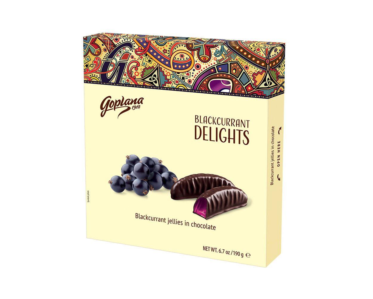 Цукерки Delights чорна смородина 190 г, фото 1