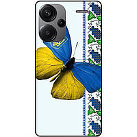 Силіконовий чохол бампер для Xiaomi Redmi Note 13 Pro Plus 5G з малюнком Метелик Україна Метелик