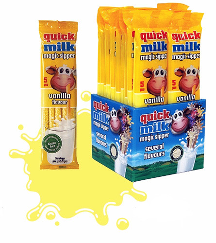 Трубочки для молока Quick Milk Ваніль, фото 1