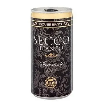 Шампанське вино ігристе біле Секо Фрізанте Алліні Frizzante Secco Bianco Trocken Allini 0.2 л, фото 1