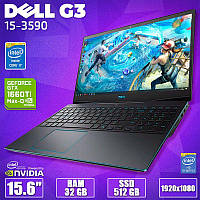 Потужний ноутбук DELL Inspiron G3 15 3590 15.6" i7 9750H GTX 1660Ti 6GB Max-Q 32GB +SSD