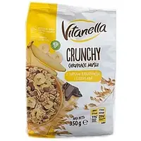 Кранчи овсяные Vitanella Crunchy шоколадно-банановые 350 г