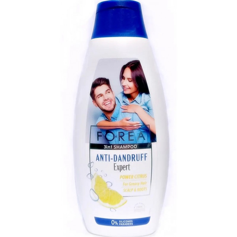 Шампунь для волосся Forea Anti-Dandruff Expert Power Citrus 500 мл, фото 1