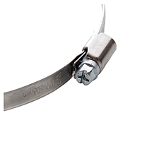 Хомут черв'ячний оцинкована сталь 20-32мм W1 50 шт/уп APRO, фото 2