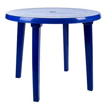 Стіл круглий темно-синій Алеана