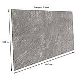 Самоклеюча вінілова плитка сріблястий мармур, ціна за 1 шт. (СВП-103) Глянець SW-00000290, фото 2