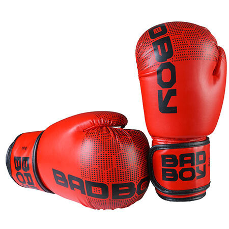 Боксерские перчатки красные BadBoy DX "Giraffe" BB-JR 8oz - фото 1 - id-p2083842720