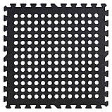 Підлога пазл перфорована - модульне покриття чорне 610x610x10мм (МР50) SW-00000660, фото 6