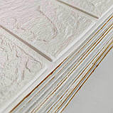 Самоклеюча 3D панель під білу цеглу в рулоні 19,9 метрів (R001-3-20) SW-00000870, фото 3